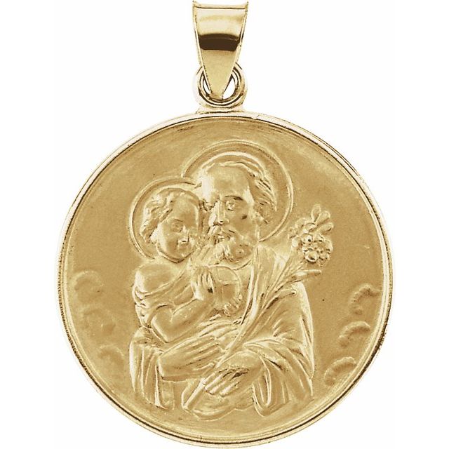 18K Yellow 25 mm St. Joseph Medal