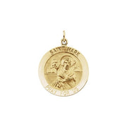 14K Yellow 18 mm Round St. Mark Medal