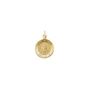 14K Yellow 12 mm Round Infant of Prague Medal