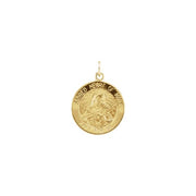 14K Yellow 15 mm Sacred Heart of Mary Medal