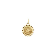 14K Yellow 12 mm Miraculous Medal