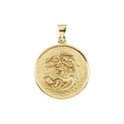 18K Yellow 24.5 mm St. Michael Medal