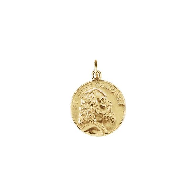 14K Yellow 15 mm St. Jude Thaddeus Medal