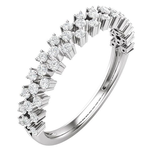 14K White 1/3 CTW Natural Diamond Anniversary Band