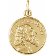 14K Yellow 12 mm St. Jude Thaddeus Medal
