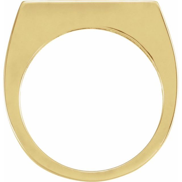 14K Yellow 3 mm Engravable Stackable Ring