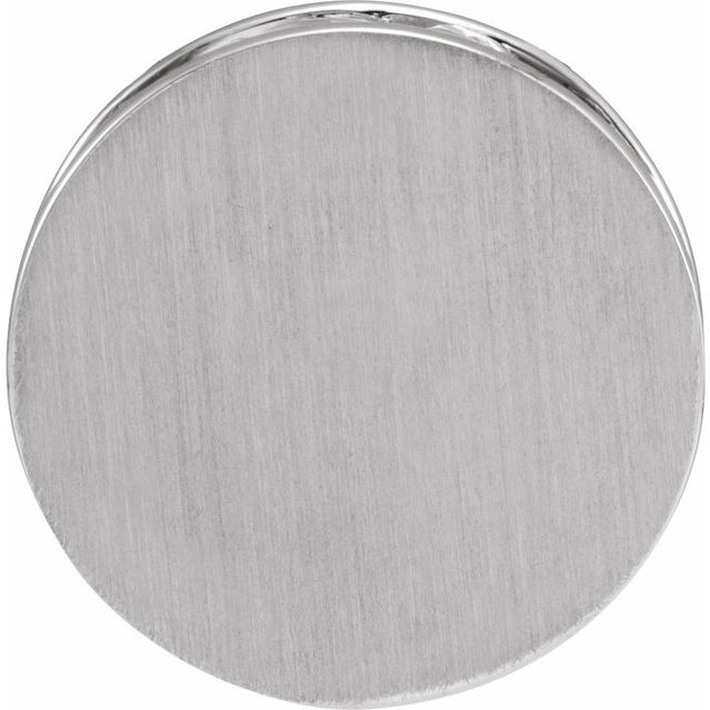 Sterling Silver Engravable Disc Pendant