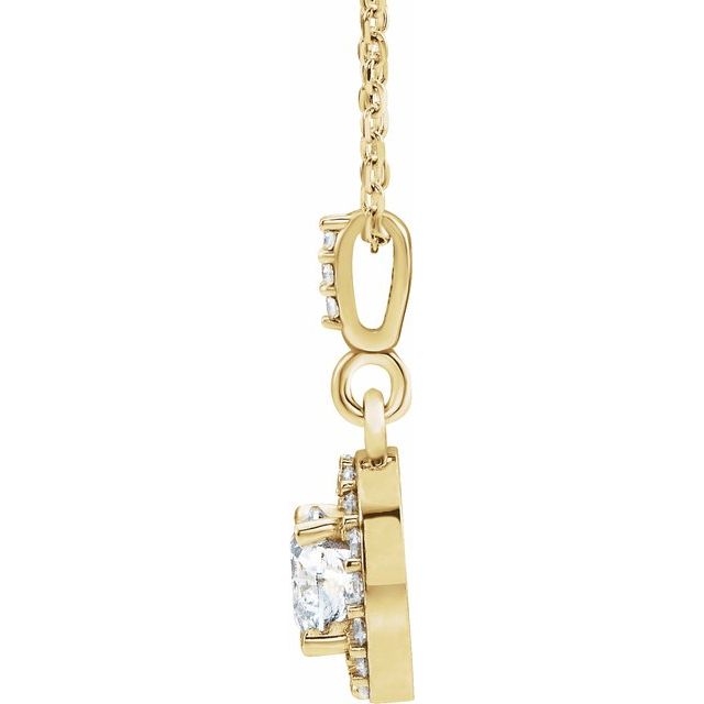 14K Yellow 5/8 CTW Lab-Grown Diamond 18' Necklace