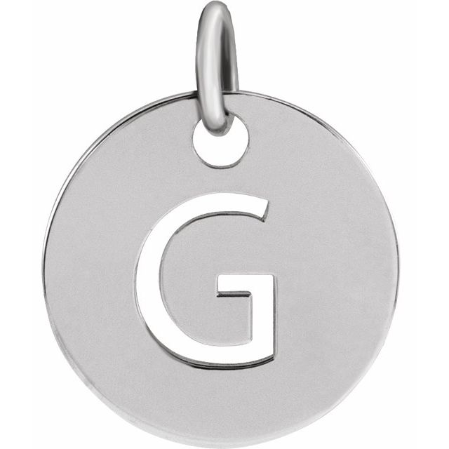 Sterling Silver Initial G Pendant