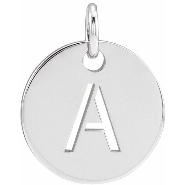 Sterling Silver Initial A Pendant