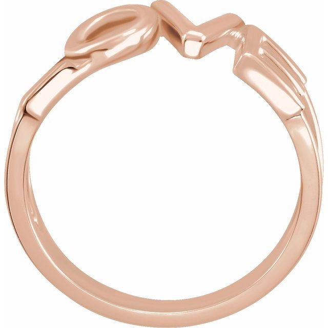 14K Rose Love Ring