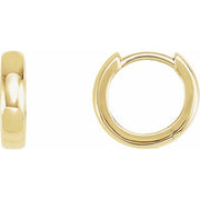 14K Yellow 10 mm Hoop Earrings