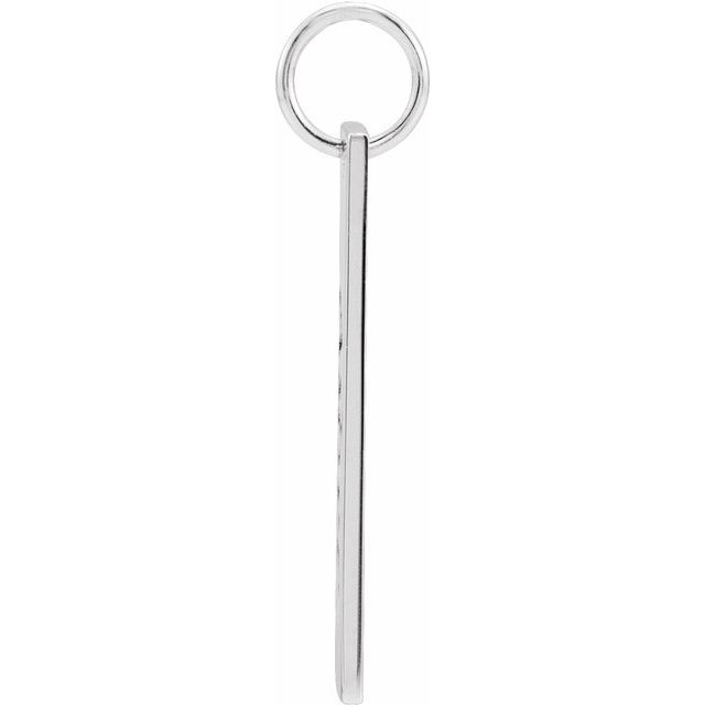 Sterling Silver 20x5 mm Engravable Bar Pendant