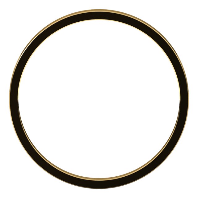 14K Yellow 1.5 mm Flat Ultra-Light Band Size 5.5