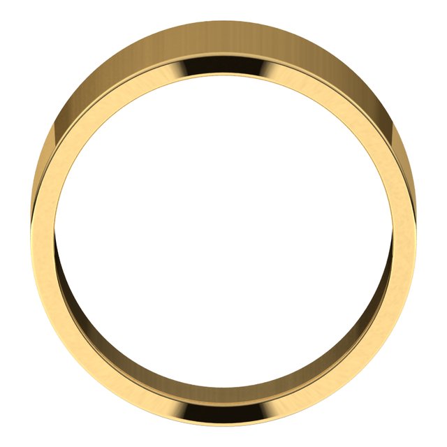 14K Yellow 12 mm Flat Tapered Band Size 6.5