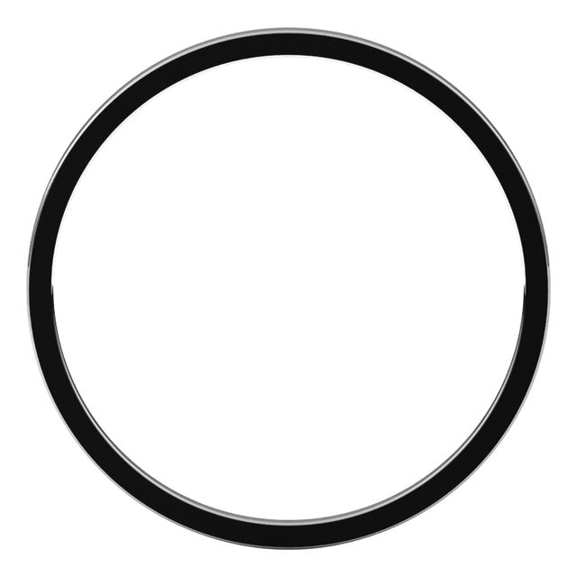 14K White 1 mm Flat Ultra-Light Band Size 6