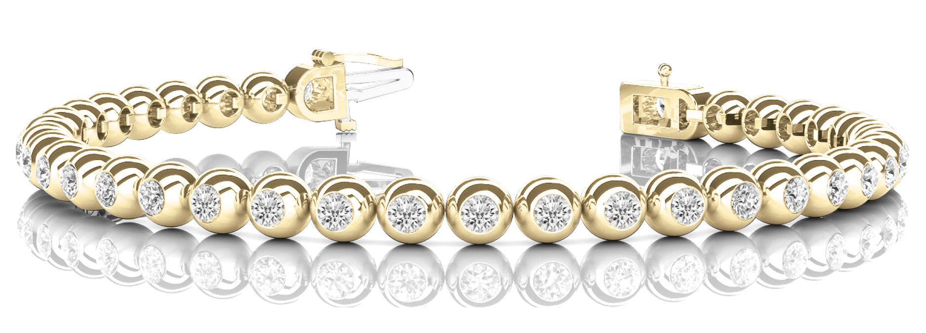 Bracelet In Line Bezel Set