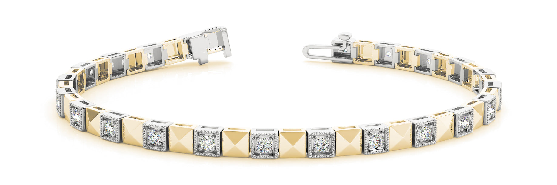 Bracelet In Line Prong Set