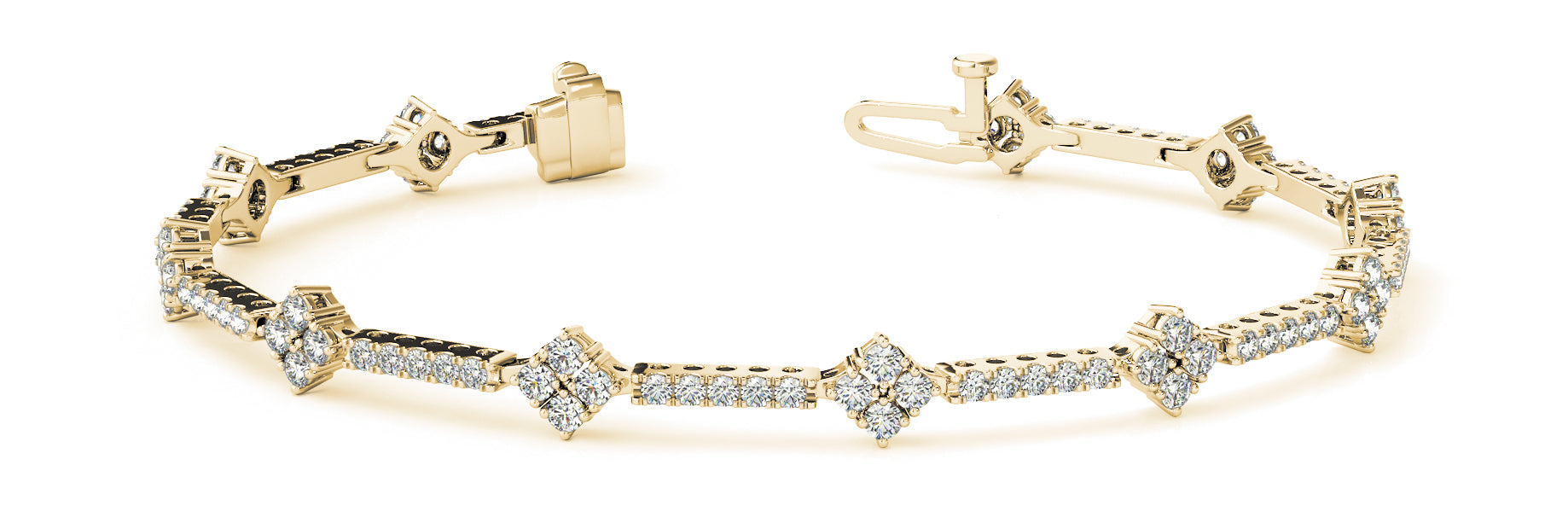 Bracelet In Line Prong Set