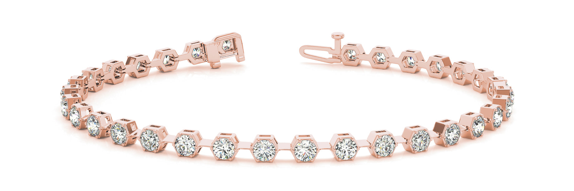 Bracelet In Line Prong Set