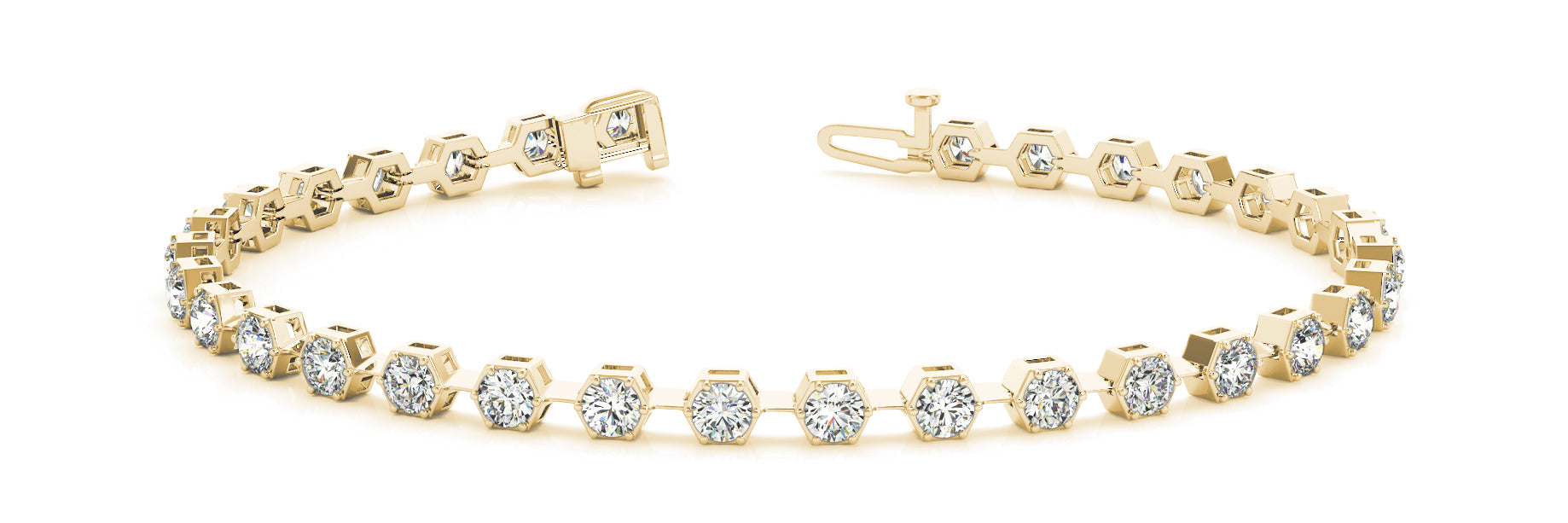 Bracelet In Line Prong Set