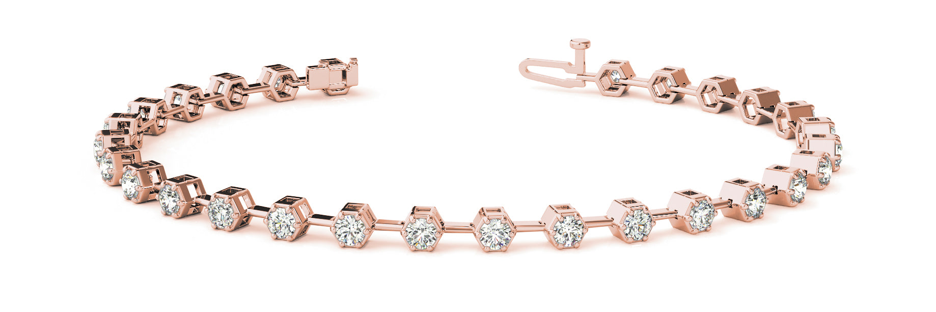 Bracelet In Line Prong Set