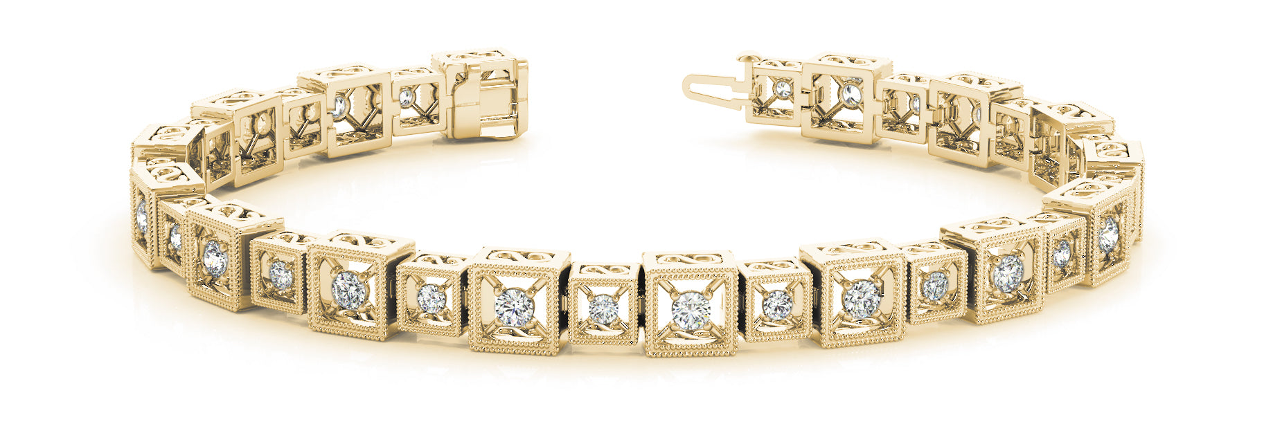 Bracelet In Line Prong Set