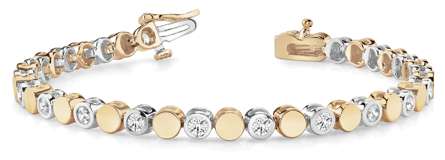 Bez/solid Rd Link Bracelet