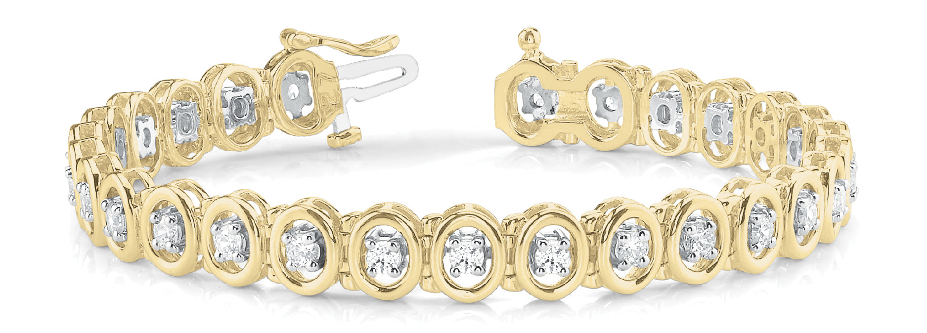 Bracelet In Line Prong Set