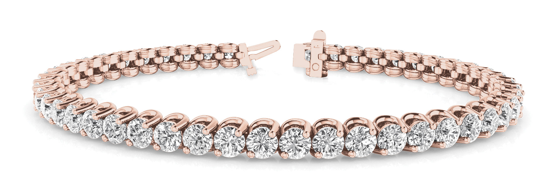 2 Prong Inline Wire Tennis Bracelet