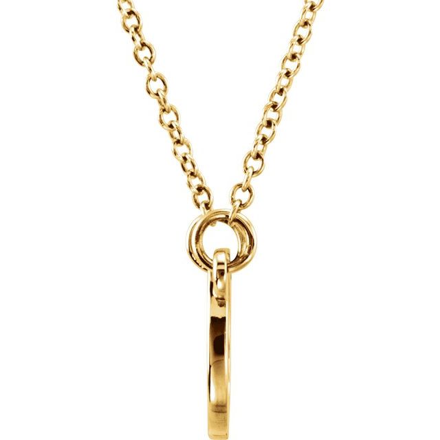 14K Yellow Tiny Posh® Horseshoe 16-18' Necklace
