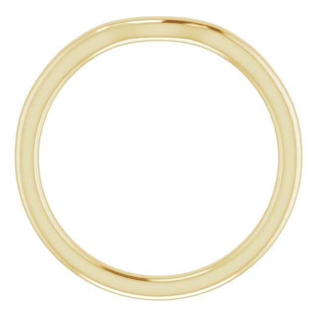 14K Yellow Band for 5.2 mm Round Ring