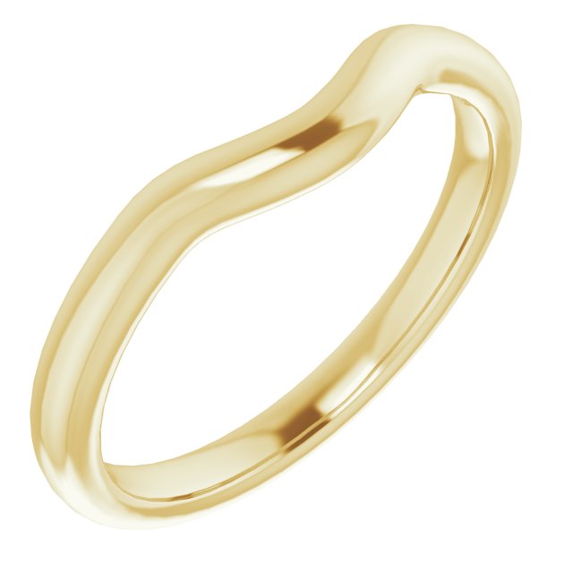 14k Yellow Band For 6.5 Mm Round Ring