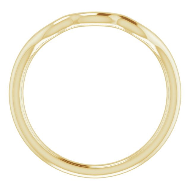 14k Yellow Band For 4.8 Mm Round Ring