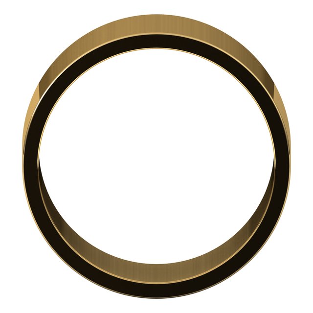 14K Yellow 10 mm Flat Band Size 13