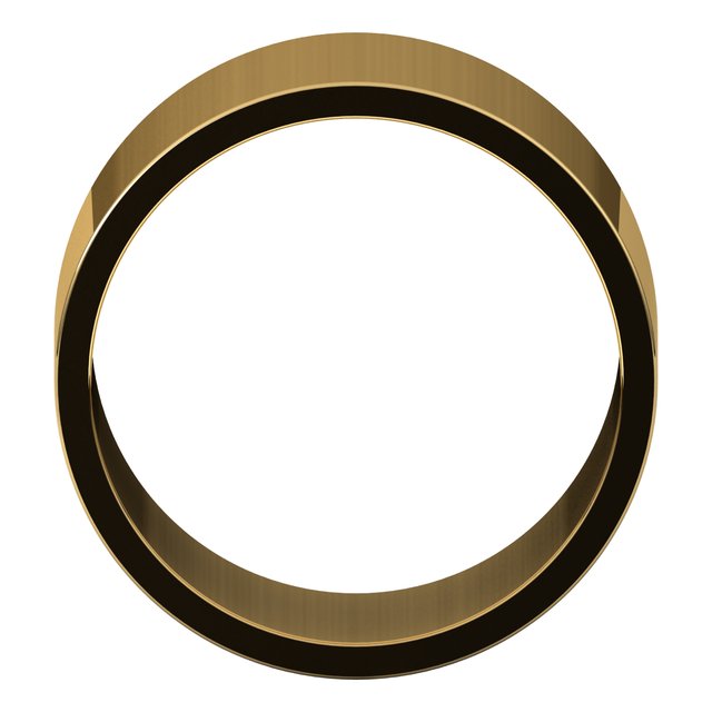 14K Yellow 12 mm Flat Band Size 9