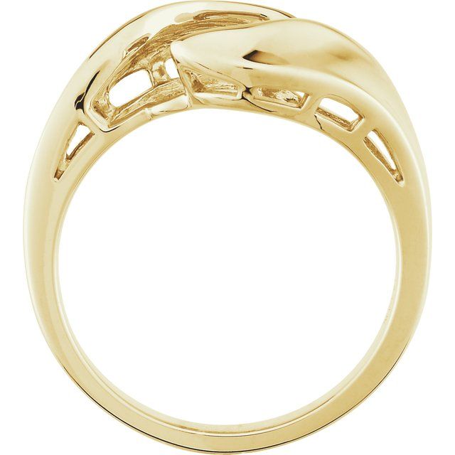 14K Yellow Open Shank