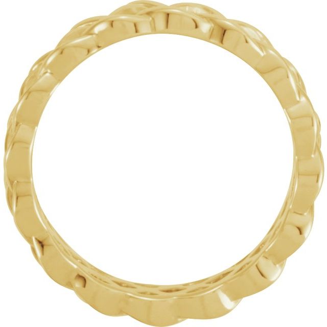 14K Yellow 8 mm Celtic-Inspired Band Size 12