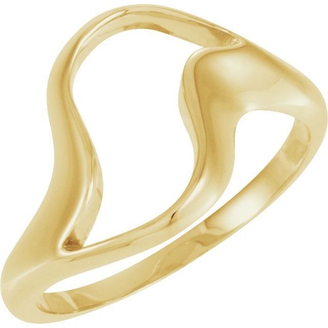 14K Yellow Freeform Ring