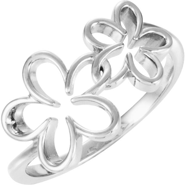 Sterling Silver Flower Ring