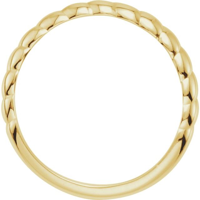 14K Yellow Stackable Ring