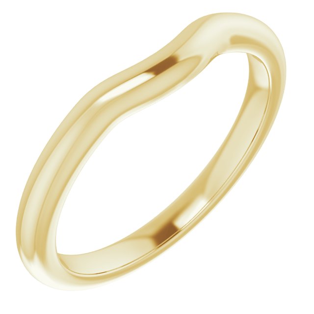 14K Yellow Band for 5.2 mm Round Ring