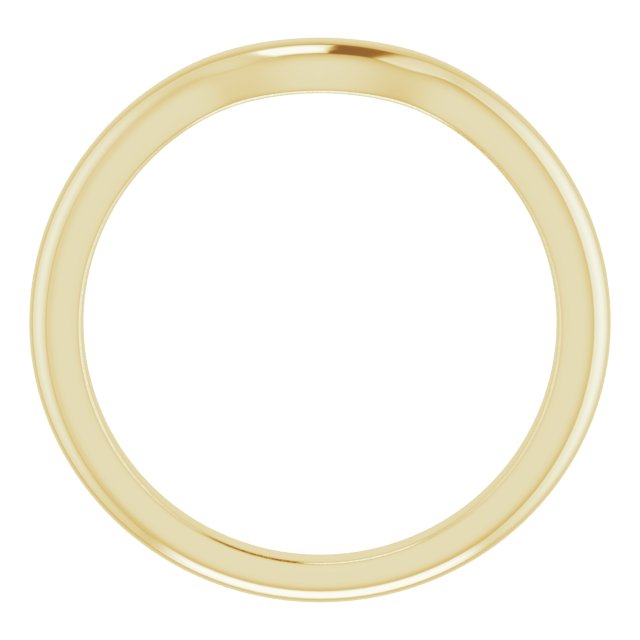 14K Yellow Band for 5.2 mm Round Ring