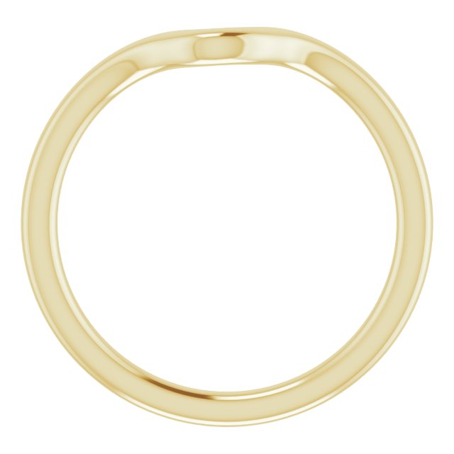 14k Yellow Band For 6 Mm Round Ring