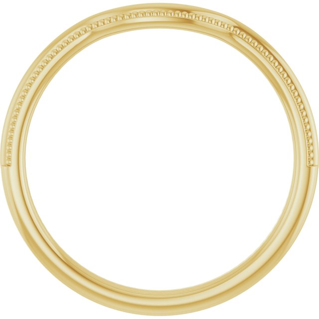 14k Yellow Contour Band