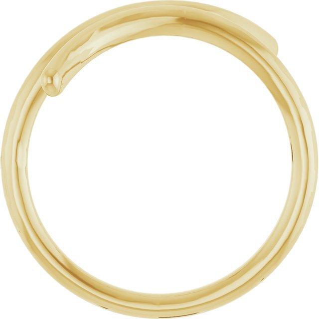 14k Yellow Bypass Ring