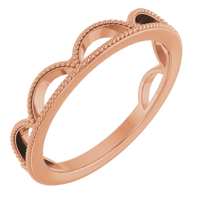 14k Rose Stackable Ring
