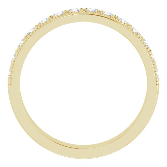 14K Yellow 3/8 CTW Lab-Grown Diamond Anniversary Band