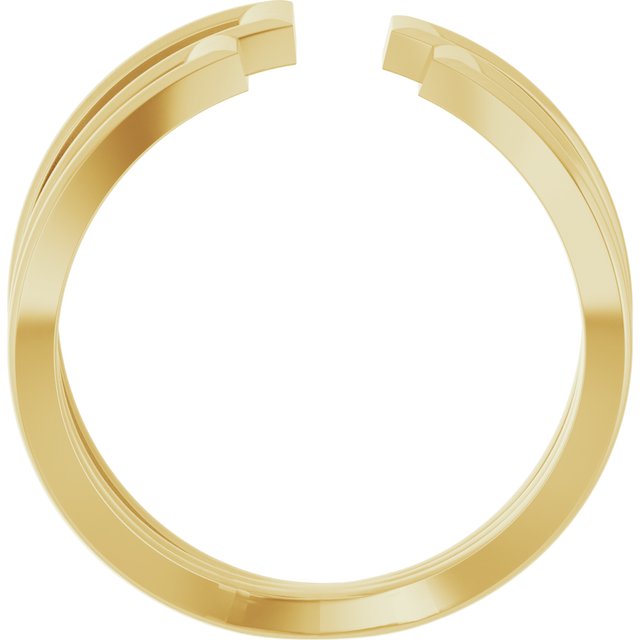 14k Yellow Negative Space Ring