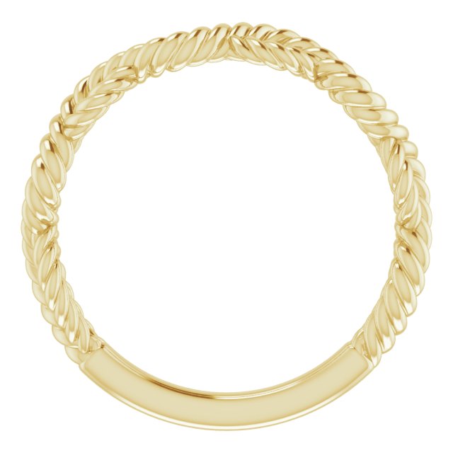 14k Yellow Band For 14x10 Mm Oval Engagement Ring